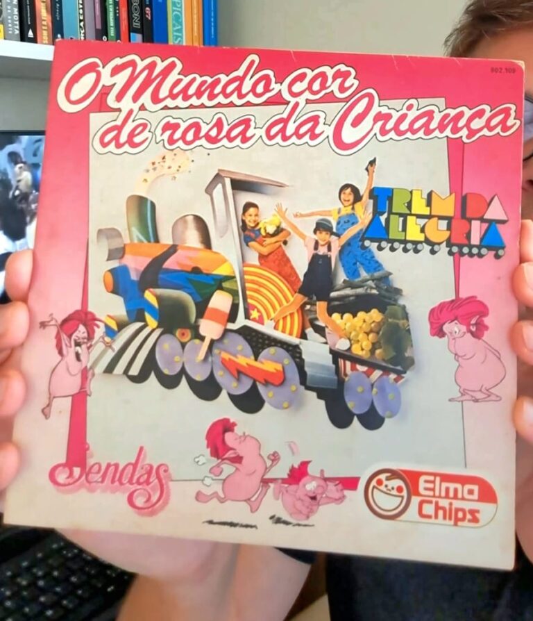 A capa do compacto do Trem da Alegria, do Supermercado Sendas